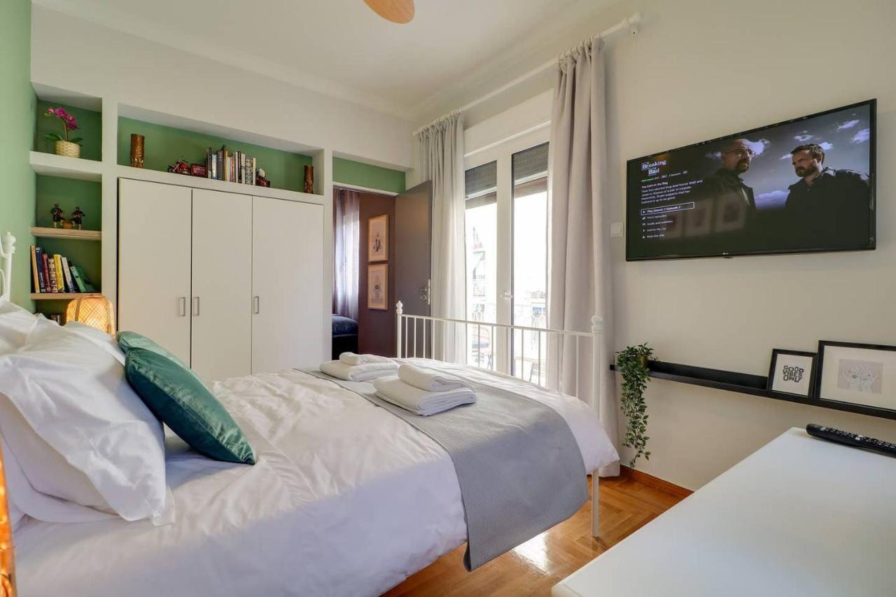 אתונה Victoria 5Star / 5Br Bigapt / Sauna / 2Min To Metro מראה חיצוני תמונה