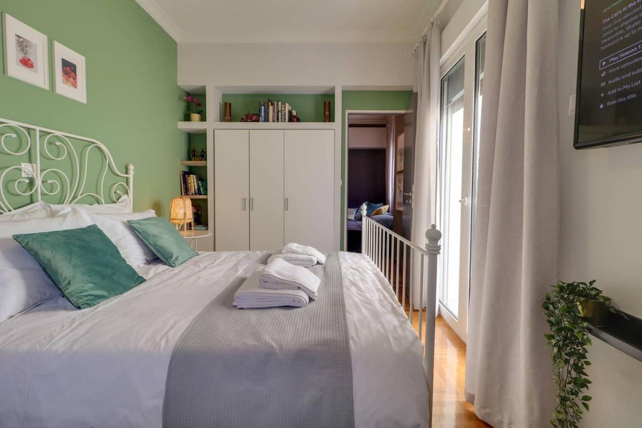 אתונה Victoria 5Star / 5Br Bigapt / Sauna / 2Min To Metro מראה חיצוני תמונה