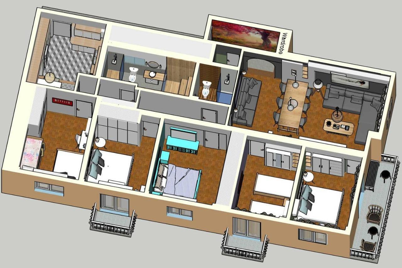 אתונה Victoria 5Star / 5Br Bigapt / Sauna / 2Min To Metro מראה חיצוני תמונה